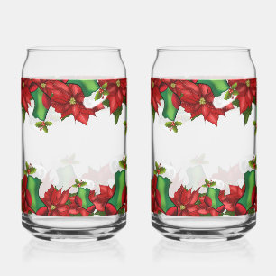Poinsettia et chaussettes de Noël Fêtes de fin d