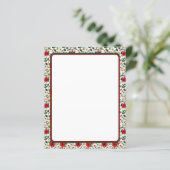 Poinsettia et papeterie de Noël sacrée (Debout devant)