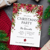 Poinsettia Fête Invitation