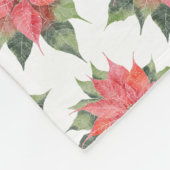 Poinsettia Fleece Deken (Hoek)