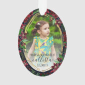 Poinsettia Fleurs Fier Grand-parents Nom de la pho (dos)