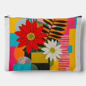 Poinsettia fleurs sac cosmétique (Recto)