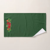 Poinsettia Floral Kerstmis Bad Handdoek (Handdoek)