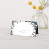 Poinsettia Florals Bruiloft | marineblauw (Voorkant)