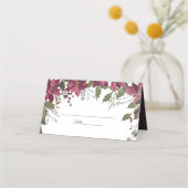 Poinsettia Florals Bruiloft | Scarlet Red (Voorkant)