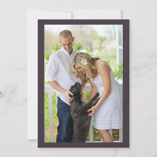 Poinsettia Florals Save the Date | Scarlet Red (Achterkant)