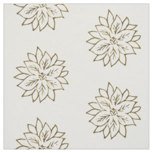 Poinsettia Flower Floral Stof