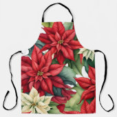 Poinsettia Flowers Schort (Voorkant)