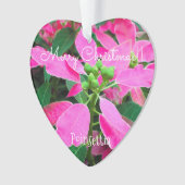 Poinsettia [Heart-shape Ornament] Ornament (voorkant)