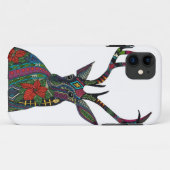 poinsettia hert wit Case-Mate iPhone case (Achterkant (horizontaal))