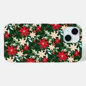 Poinsettia Holiday Kerstmis Case-Mate iPhone Case (Achterkant (horizontaal))