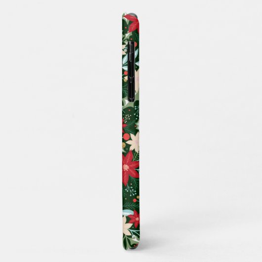 Poinsettia Holiday Kerstmis Case-Mate iPhone Case (Achterkant/links)