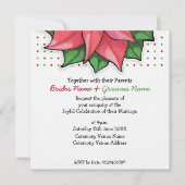 Poinsettia Joy dot top Faire-part de mariage