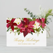 Poinsettia Joyeuses Vacances Élégantes Noël (Debout devant)