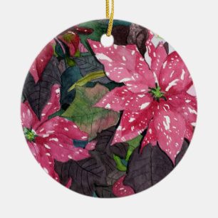 Poinsettia Keramisch Ornament