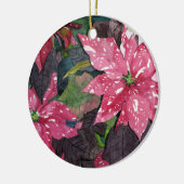 Poinsettia Keramisch Ornament (Links)