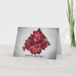 POINSETTIA KERST KAART