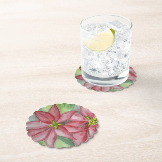 Poinsettia Kerst Onderzetters (Insitu)