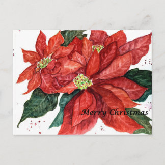 Poinsettia-kerstBriefkaart Feestdagenkaart