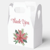 Poinsettia Kerstmis Dank u Trouwfeest Bedankdoosjes (Geopend)