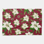 Poinsettia keukenhanddoeken (Horizontaal)