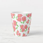 Poinsettia Latte Mok (Voorkant)