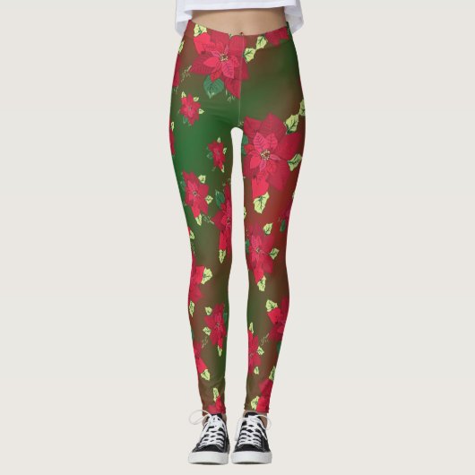Poinsettia Leggings (Voorkant)