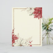 poinsettia lijst Kerst (Staand voorkant)