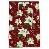 Poinsettia Medium Cadeauzakje (Achterkant)