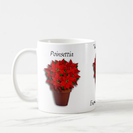 Poinsettia Mug (Gauche)