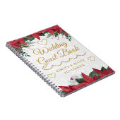 Poinsettia Noël Mariage d'hiver Livre d'or (Côté Droit)