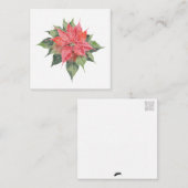  Poinsettia Notitiekaartje (Voorkant / Achterkant)