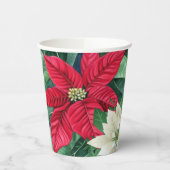 Poinsettia Papieren Bekers (Links)
