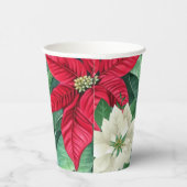 Poinsettia Papieren Bekers (Rechts)