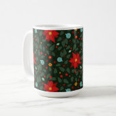 Poinsettia Paradise Coffee Mug twilight  (Devant gauche)