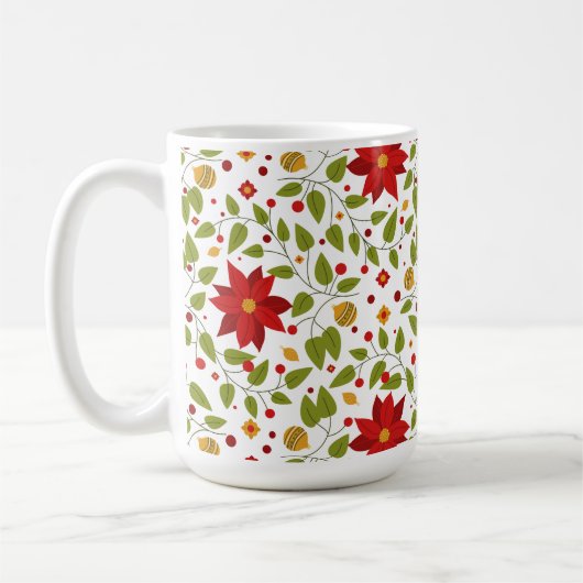 Poinsettia Paradise Koffie mok licht (Links)
