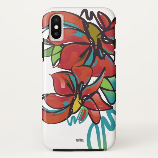 Poinsettia Phone Case (Achterkant)