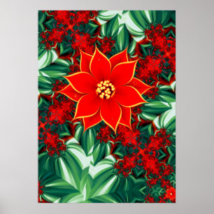 Poinsettia Poster