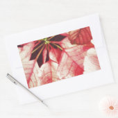 Poinsettia Rechthoekige Sticker (Envelop)