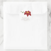 Poinsettia Return Address Label (Tas)
