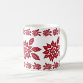Poinsettia (rood) koffiemok (Voorkant rechts)