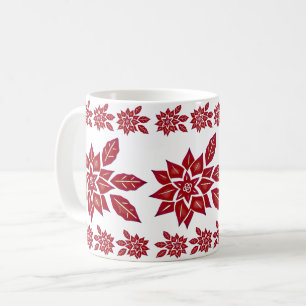 Poinsettia (rood) koffiemok