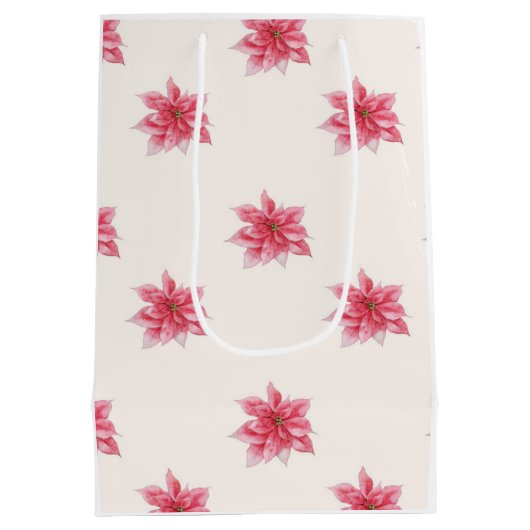 Poinsettia sac cadeau (Dos)