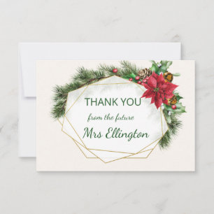 Poinsettia, sainte, pin Merci de Noël