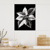 Poinsettia wandkunst poster (Keuken)