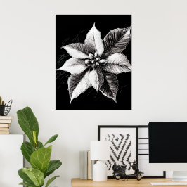Poinsettia wandkunst poster