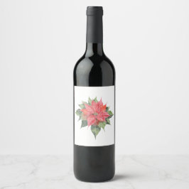  Poinsettia Wijn Etiket