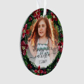 Poinsettia Wreath Fiers Grand-parents Nom de la ph (devant)