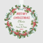 Poinsettia Wreath Petit-enfant Chat Noir (dos)