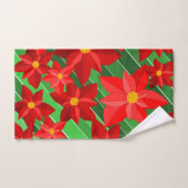Poinsettias (Serviette à main)